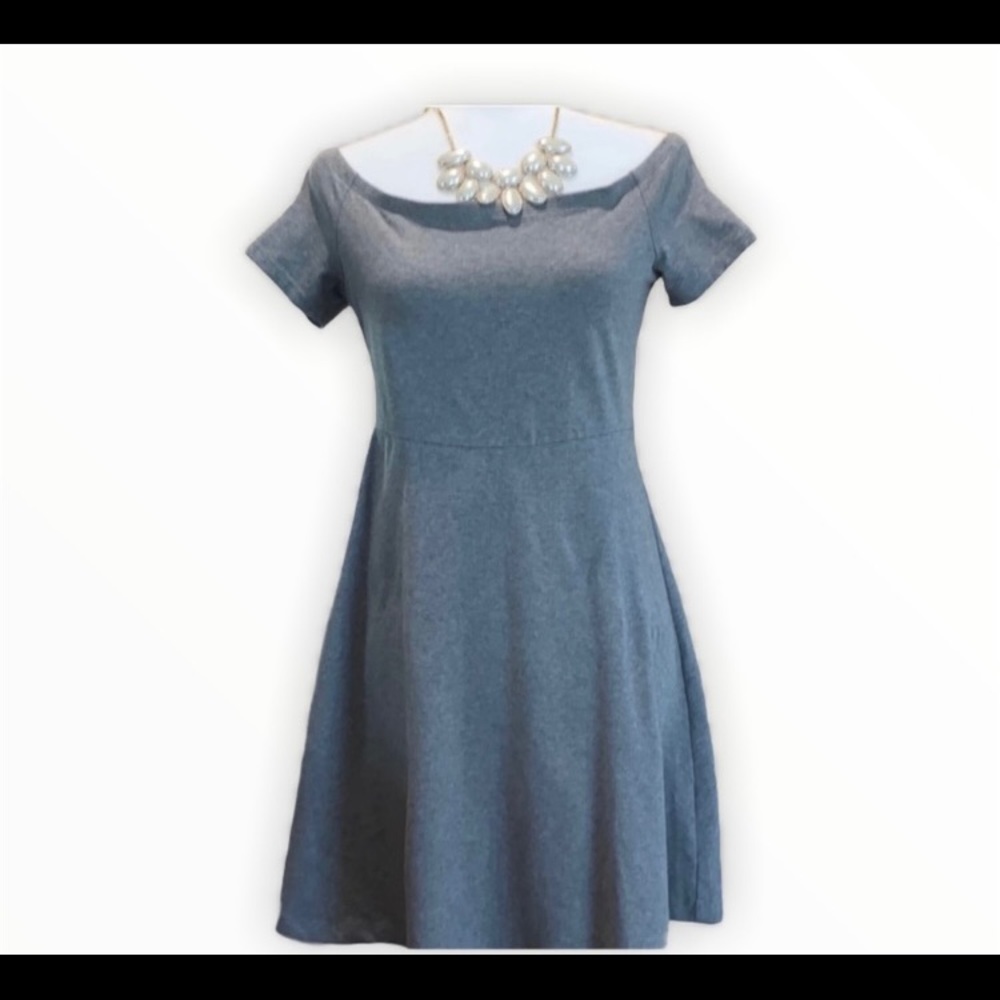 Old Navy Gray Jersey Dress Sz M